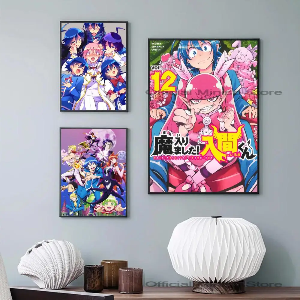 1pc Welcome To Demon School Iruma-kun Anime Poster Self-adhesive Art Waterproof Paper Sticker Coffee House Bar Room Wall Decor