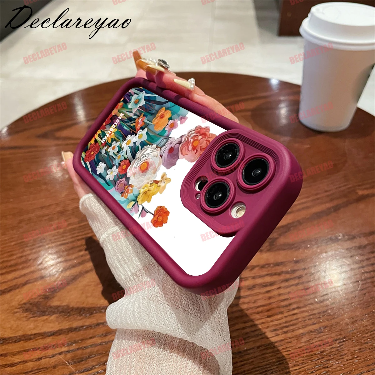 DECLAREYAO ماتي بولي يوريثان غطاء ناعم نحيف ل Realme C75 Pro نوت 8 V5 14 5 C61 7 C63 30 9 Narzo 60 Q5 13 Pl حافظة سيليكون مقاومة للصدمات