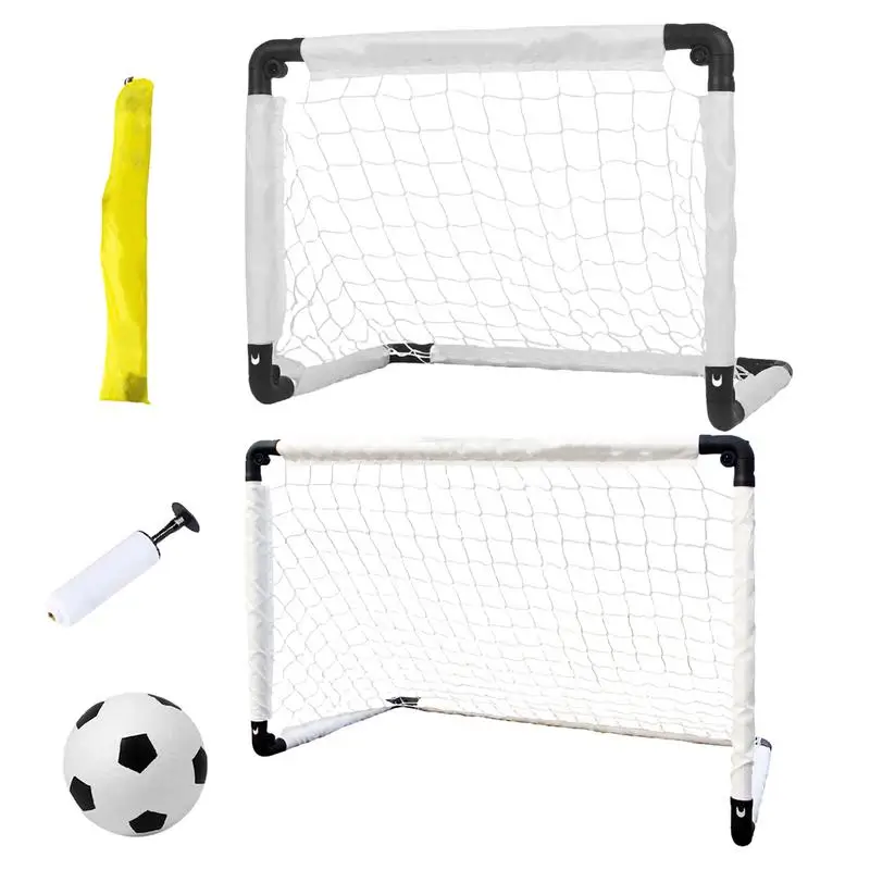 

Kids Soccer Goals For Backyard Ball Pump Football Cute Youth Soccer Goal Foldable Kids Outdoor Play Equipment Practice Net With