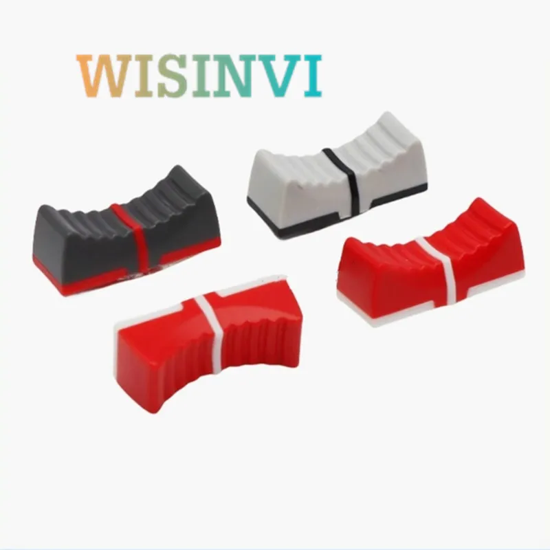 10PCS 24×10×9M Plastic Knob Linear Sliding Potentiometer Push Key Mixing Consoles Push Key Cap Inner Hole 4mm for YAMAHA Mixer