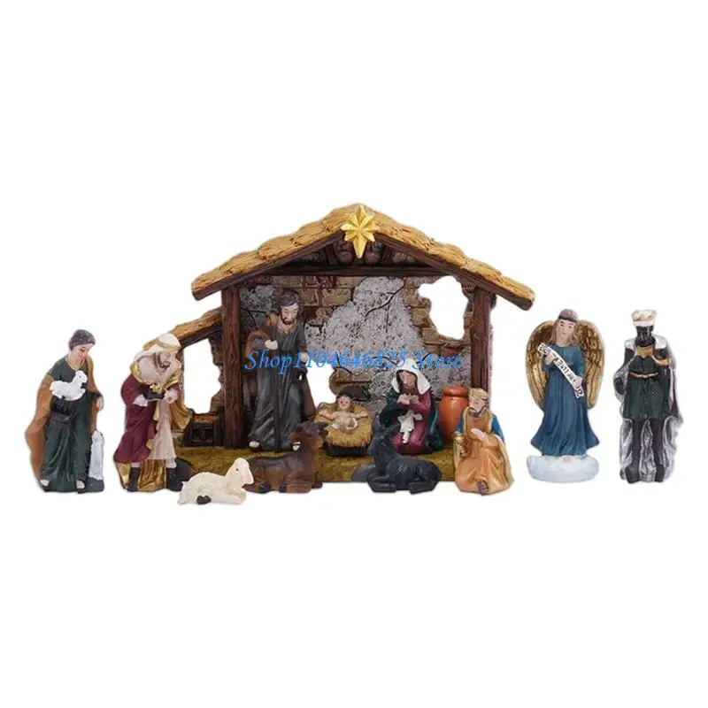 

Christmas Nativity Figurines,Table Ornament Religious Christmas Decorations