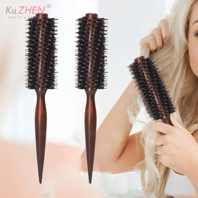 

10/12/14 рядов антистатическая деревянная щетина кабана, круглая щетка для волос, фен, инструмент для укладки, дразнящая щетка для волос, вьющаяся расческа, щетка для волос