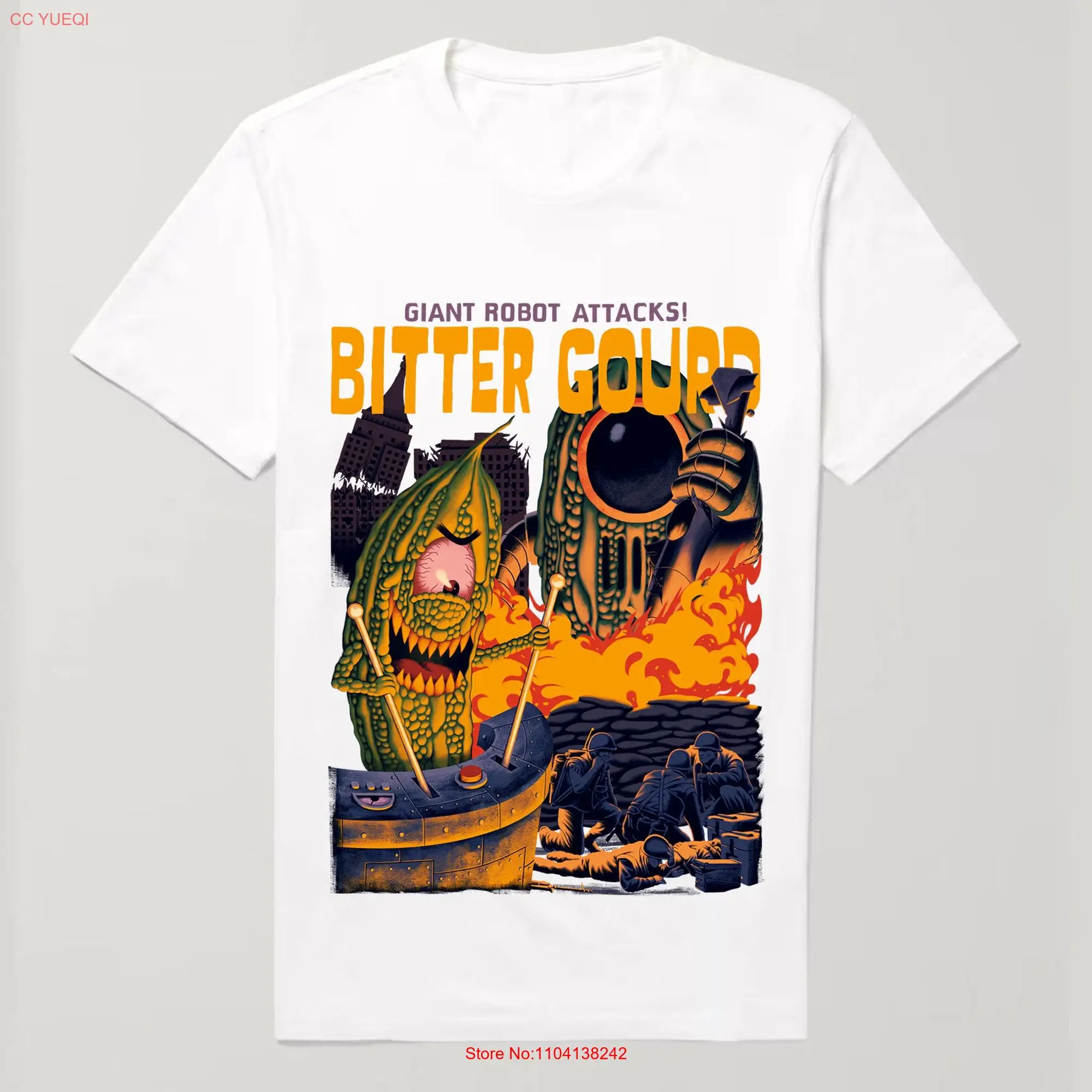 Bitter Gourd T Shirt Unique Vegetable Design for Foodies and Gardeners long or short sleeves