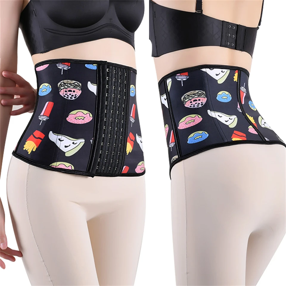 Becirzet Bauch-Kompressionsgürtel für Frauen mit Cartoon-Muster-Dekoration, Schnalle und Bauchgurt, Taillenformer-Gürtel – Detail 6
