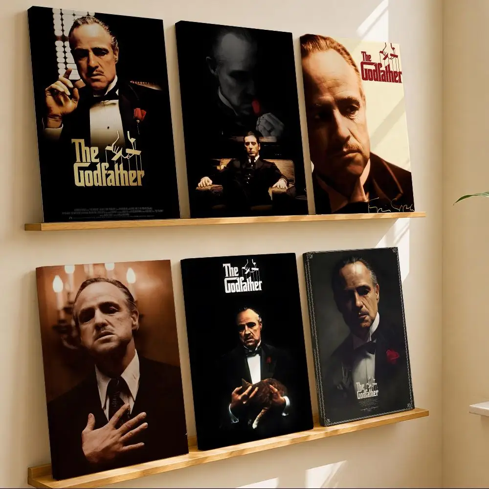 Classic Movie The G-Godfather Framed Wall Painting Canvas Art Poster with Solid Wood Frame for Living Room Home Decor