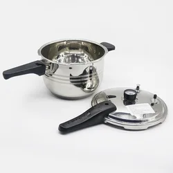 TJIRIS Dental Lab Denture Curing Pressure Pot Sterilizing Pneumatic Polymerizing Pot with Pressure Gauge