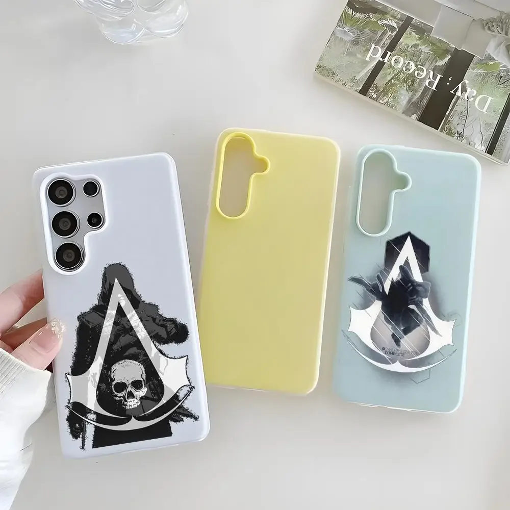 AAssassinsGameCCreedd Phone Case Clear TPU Case For Samsung S22-S26, 2-in-1 Detachable Card Holder