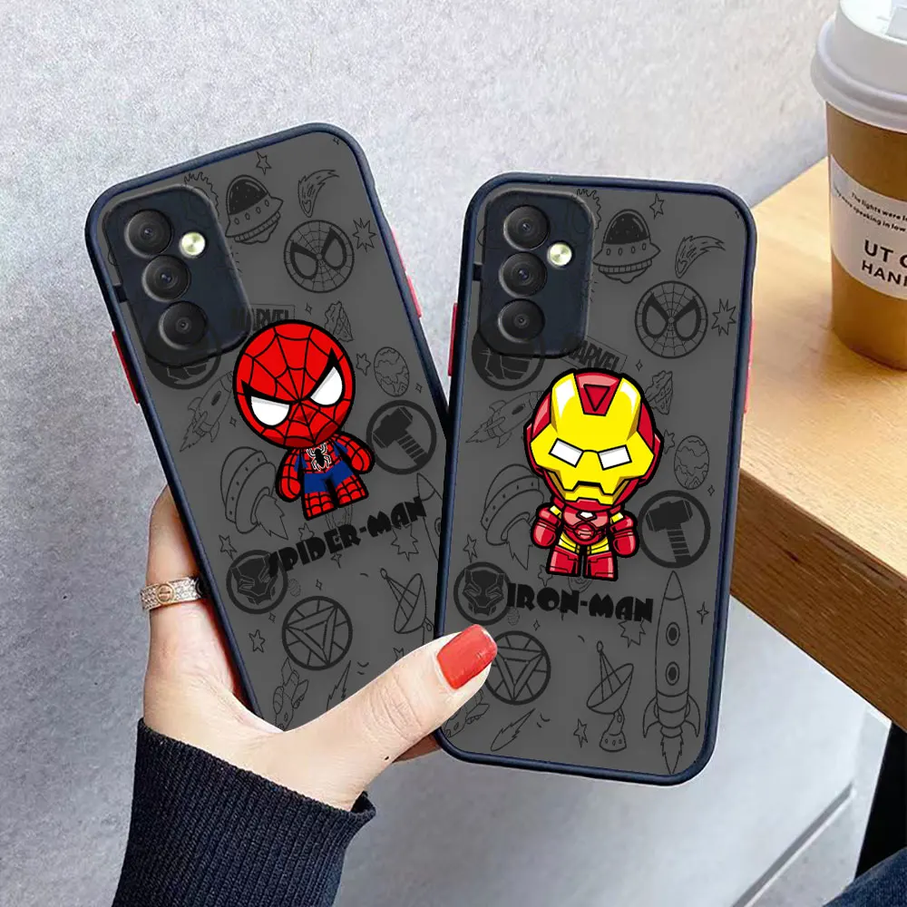 

Matte Case for Samsung Galaxy M62 M53 M52 M51 M33 M32 M31 M30S M23 5G J8 J7 J6 J5 Case Funda Coque Marvel Avengers Heroes Space