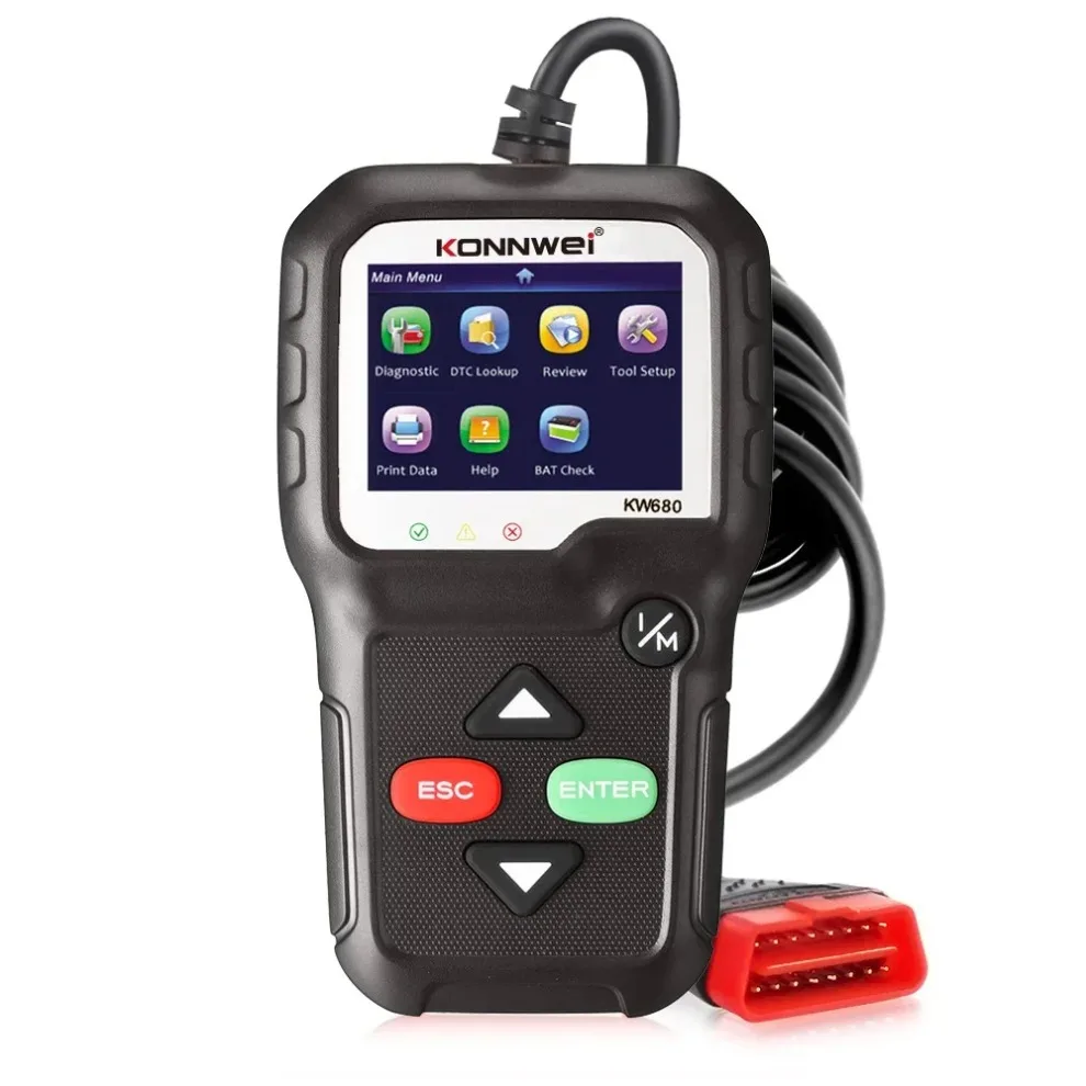 OBD2 Scanner OBD 2 Car Diagnostic Auto  Tool KONNWEI KW680S Russian Language   Tools