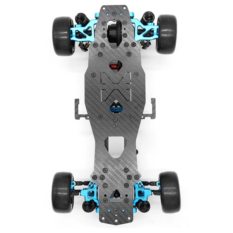 DIY RC Car Rear-Drive Drift Racing Frame 1/10 Mini RC Car RC Frame Drift Car Kit Version RC Frame Drift Car Kit Version Blue