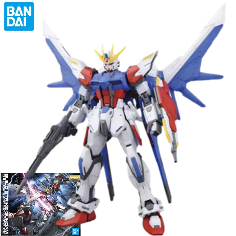 Bandai MG Build Strike Gundam model movable doll children's toy robot GAT-X105B ornament room decoration Christmas gift