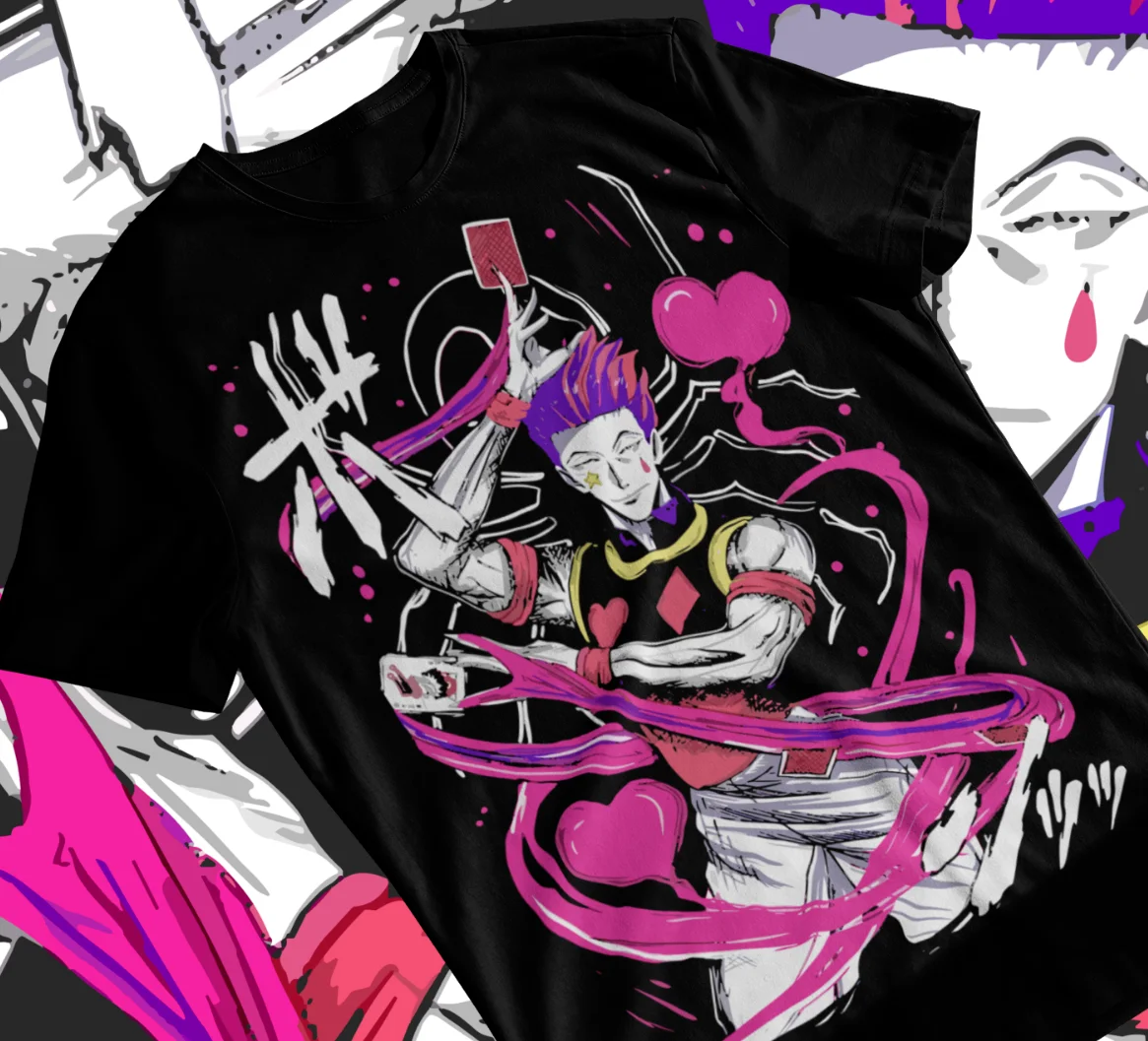 Hisoka Shirt Hunter X Hunter Manga Strip HXH Anime Unisex T-Shirt Soft Tee - view 2