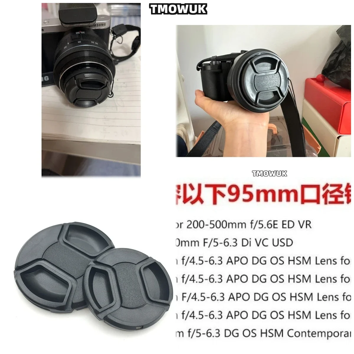 For FUJIFILM X-T100 X-Pro2 X-A5 X-H2 X-M6 X-E3 X-T70 X-T4 X-T30 X-T1 Camera Lens Cap Protective Cover Center Pinch Snap-on 49mm