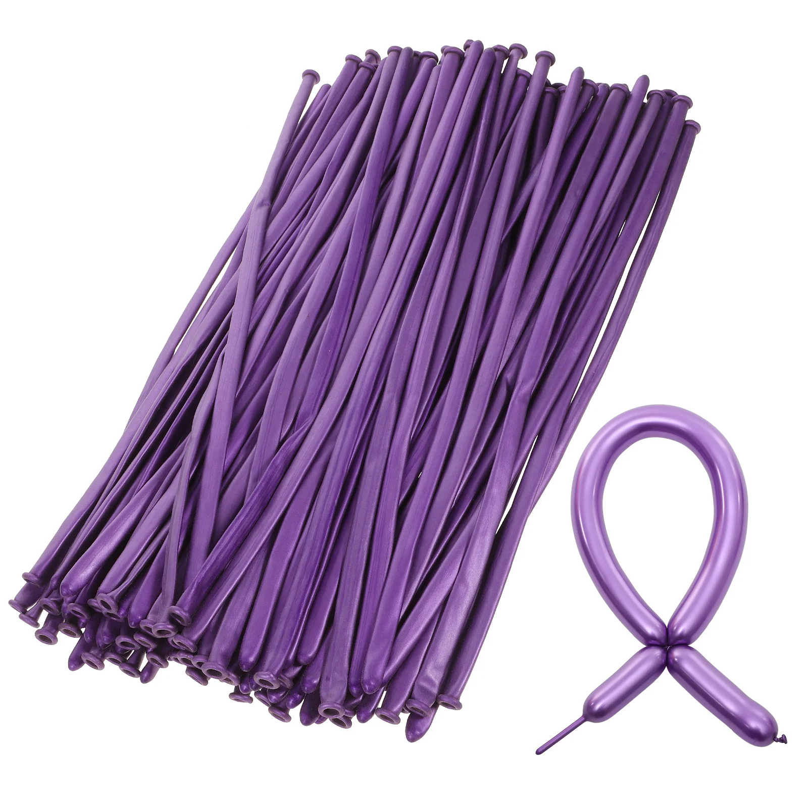 

100Pcs Long Balloons Latex Twisting Balloons Safe for Party Balloon Art Modeling Long Balloon Scene Layout Decor