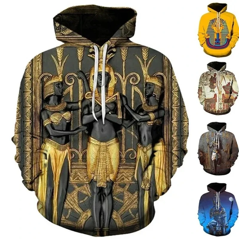 Ancient Horus Egyptian God Eye Of Egypt 3D Printed Hoodies Men And Women Hooded Sweatshirt Unisex Casual Long Sleeve Shirts Tops