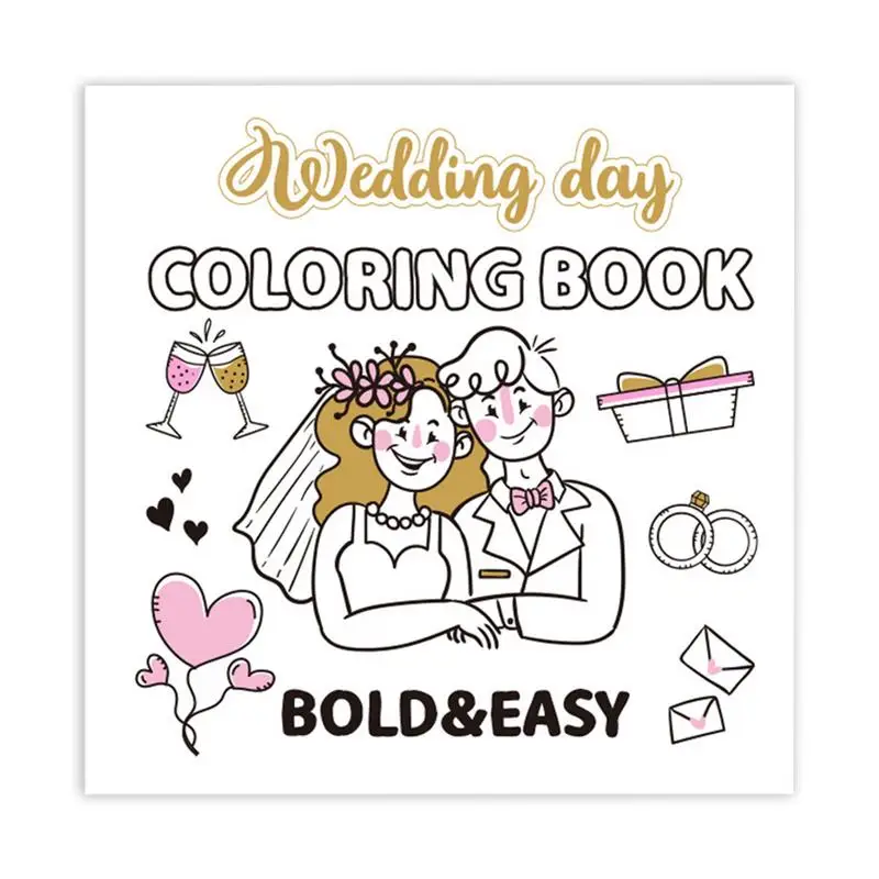 Wedding Coloring Books For Kids Kids Activity Book For Coloring 40 Pages Wedding Favors For Kids Wedding Coloring Sheets For