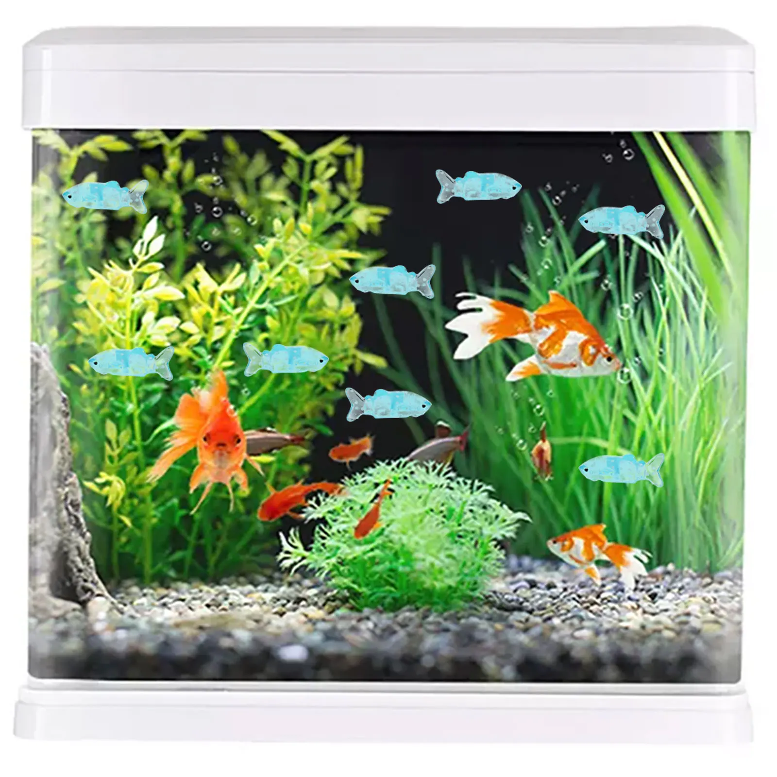 

10pcs Resin Ornaments Miniature Ocean Animal Figures Aquarium Decor Durable Cartoon Accessories Landscape