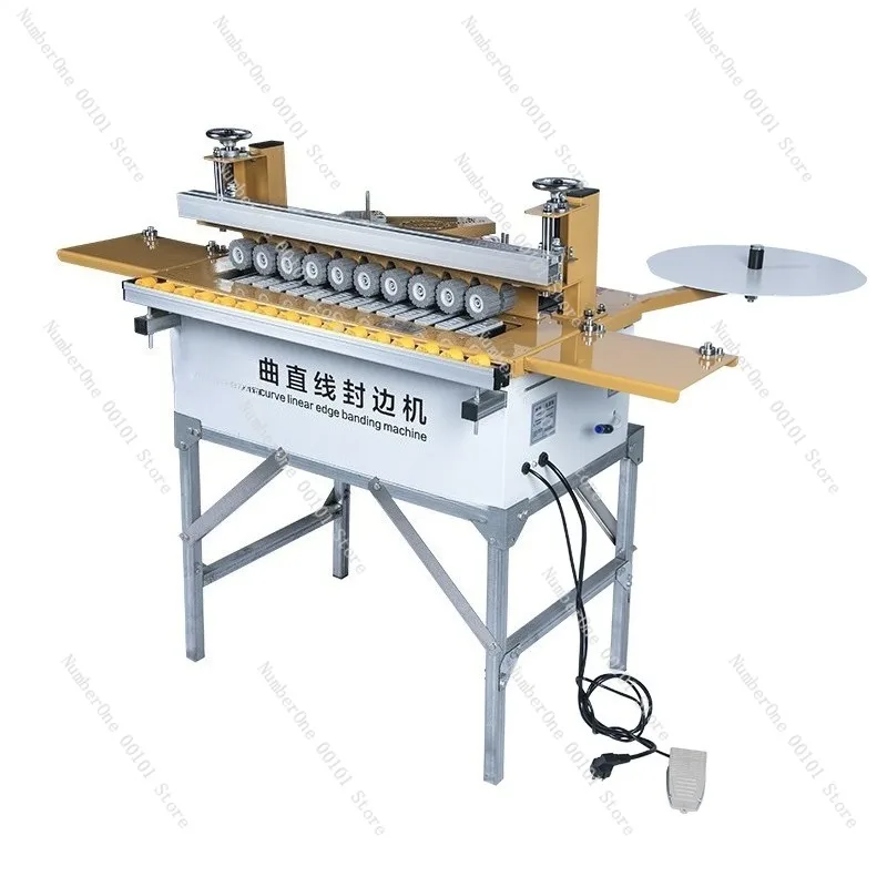 Semi-Automatic Curved Edge Banding Machine,750 Model High-Speed Panel Edge Sealing Equipment for Woodworking