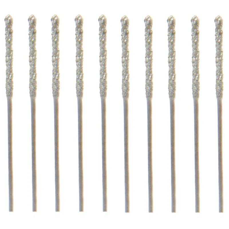 

20Pcs 0.8mm Diamond Coated Tipped Tip Twist Drill Bit for Glass Jewelry Stone Tile