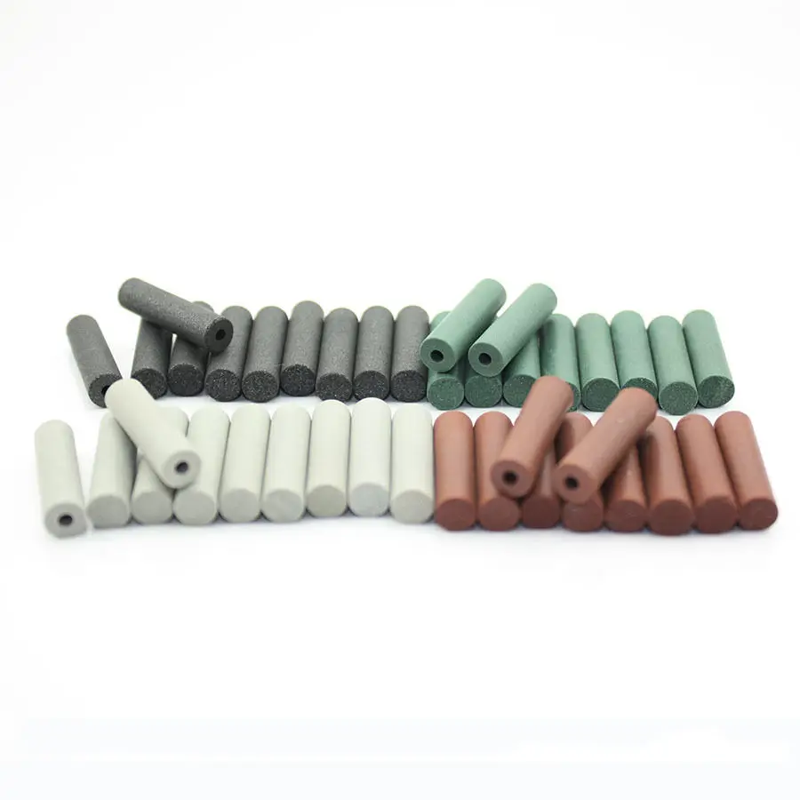 40pcs/pack Rubber Points Polishing Pillar Wheels For Dental Lab Silicone Rubber Polishing Burs Polishers 2.35mm Shank