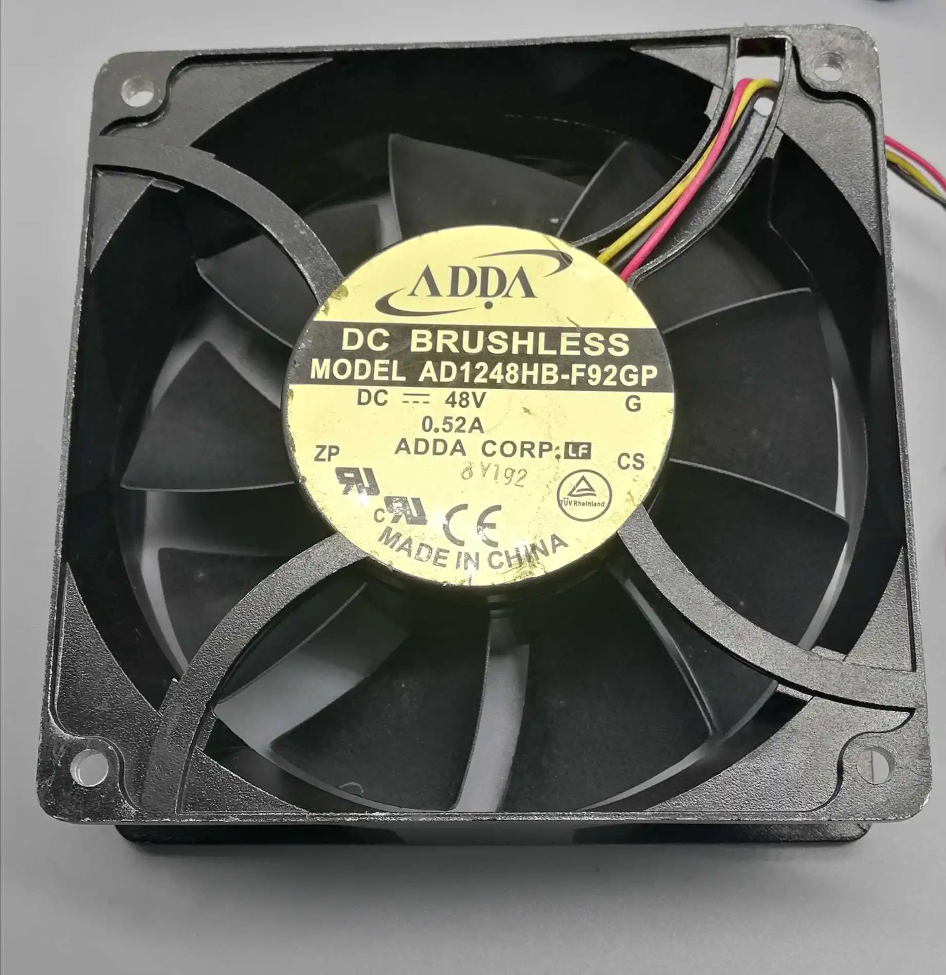 

AD1248HB-F92GP Original For Adda 12038 DC 48V 0.52A 12CM Metal Frame industrial Cooling Fan