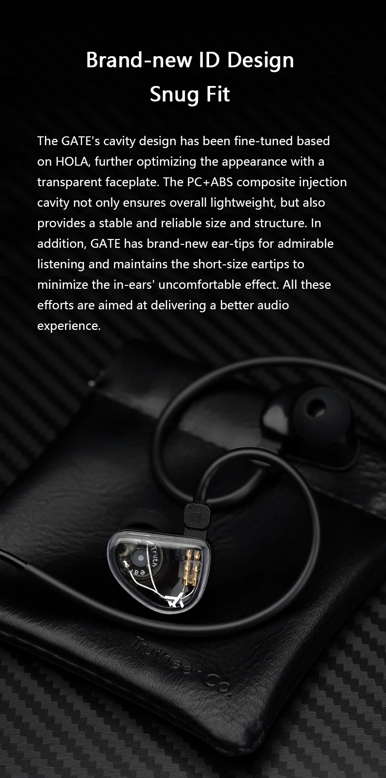 TRUTHEAR GATE Dynamischer In-Ear-Kopfhörer mit 0,78 2-Pin-Kabel – Detail 5