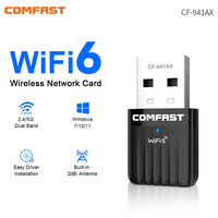 AX600 Adaptador WiFi 6 USB Adapter 5GHz/2G Antena Para PC Wi-Fi 6 Dongle Network Card AX300 WiFi 6 Cle De rede Card For Win10/11