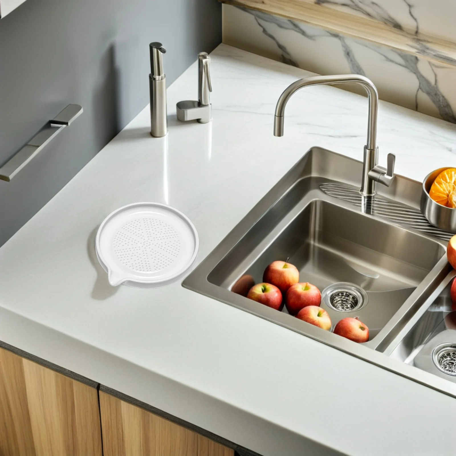 

Ceramic Garlic Grinder Compact Size Multipurpose Food Grinding Plate Fruit Vegetable Masher Kitchen Gadget Easy Clean