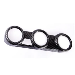 Interior Front Center Console Air Vent Outlet Trim Cover Frame Fit for Nissan Sentra 2022 2021 2020 Black Carbon Fiber Style ABS