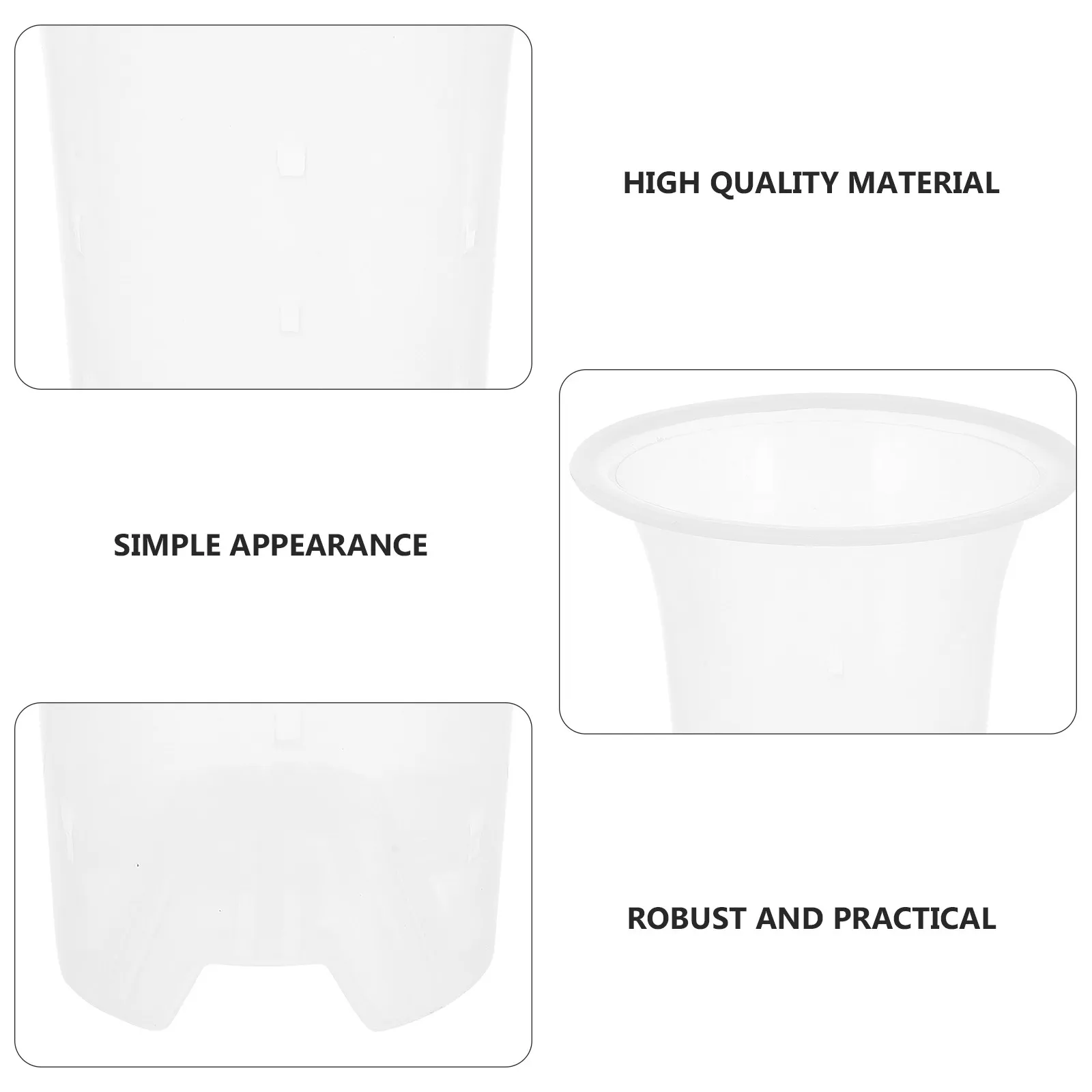 5Pcs Orchid Nursery Pots Thick Plastic Breathable Flowerpots for Indoor Outdoor Planting Garden Supply Orchid Planting Pots