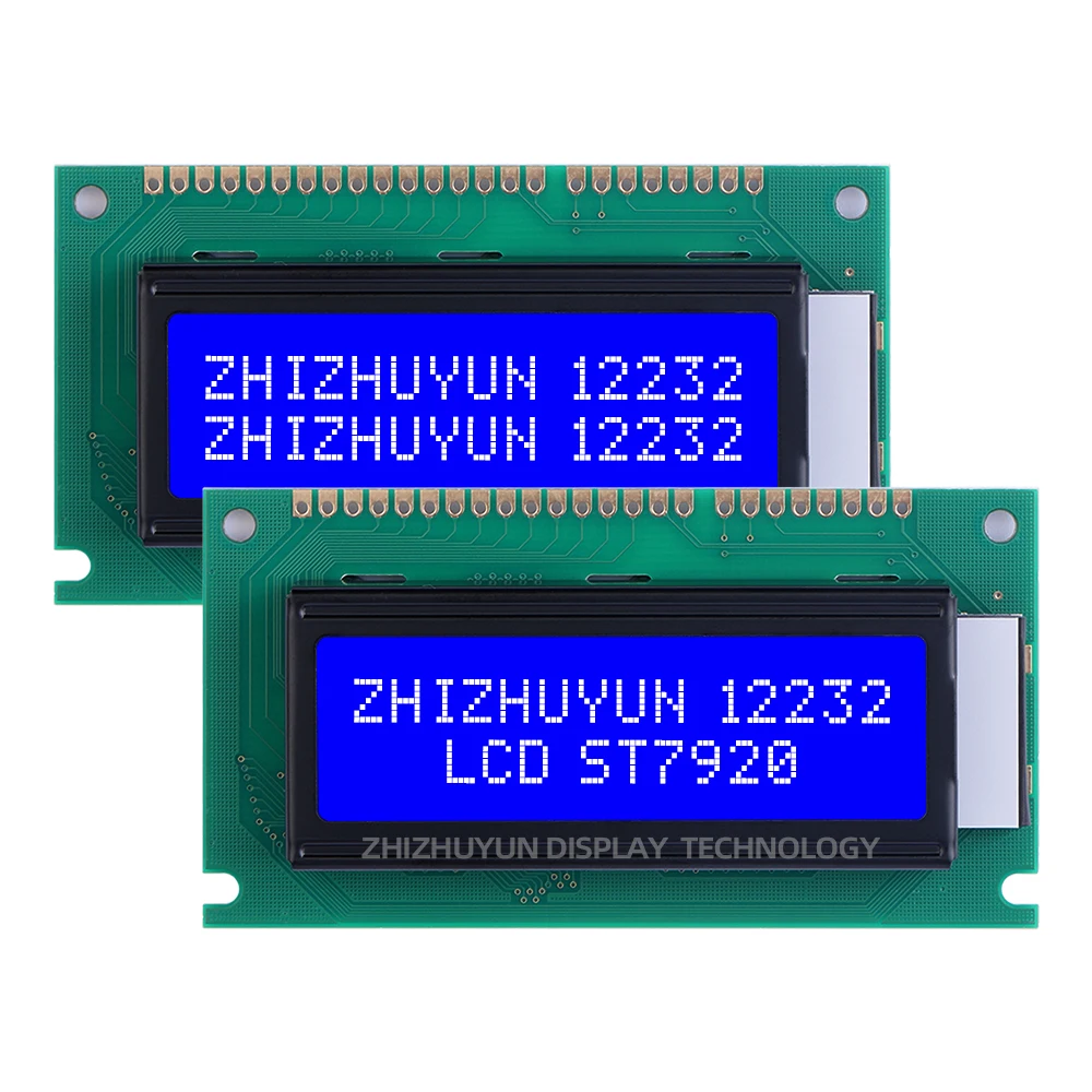 Imagem -05 - Universal Lcd Display Screen Block Amber Backlight Modo Monocromático Spi Serial e Paralelo 12232f Garantia de Qualidade