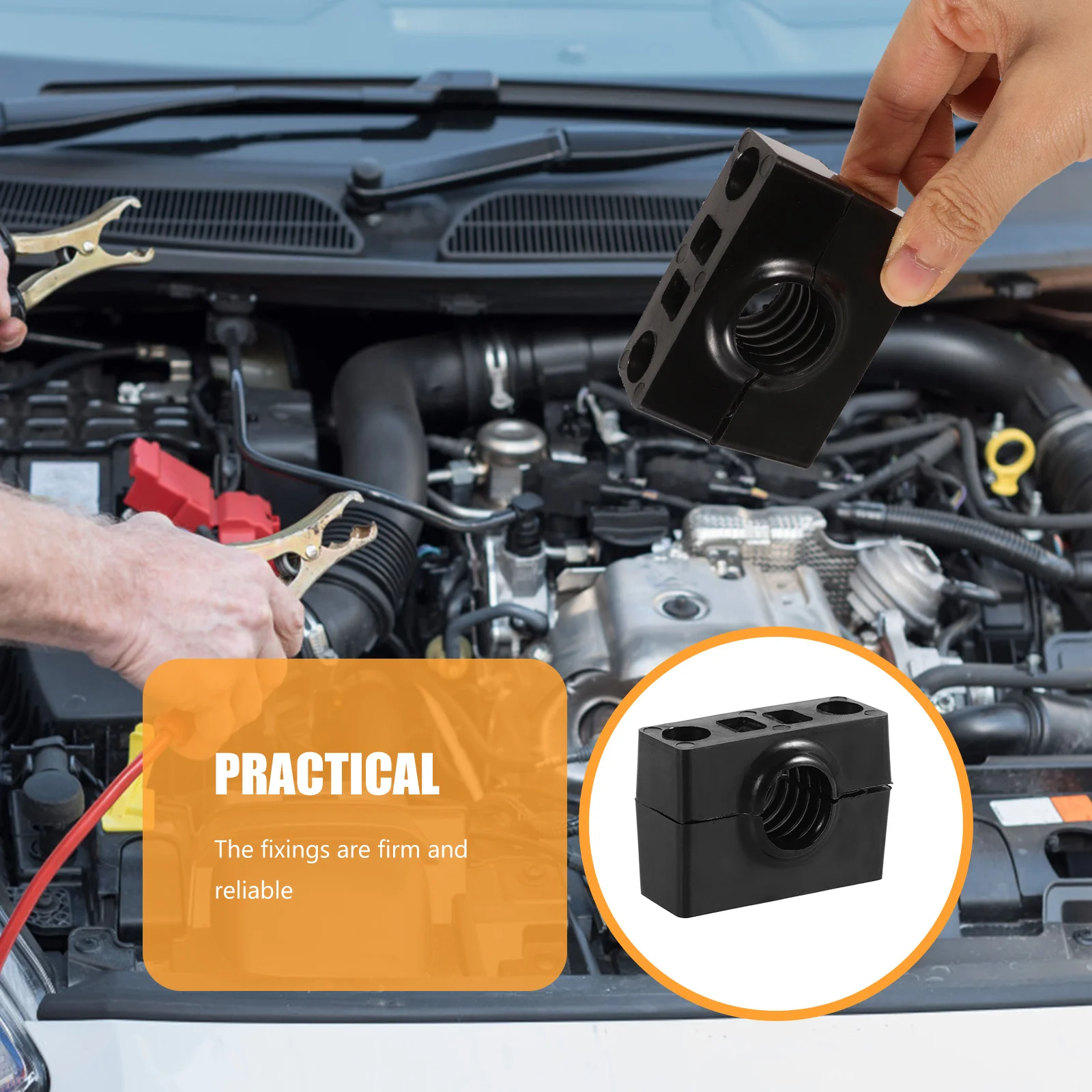 

1Pair Atv Housing Upper Lower Mount Replacement Solid Construction Stable Performance Simple Design Easy to Install for Atv