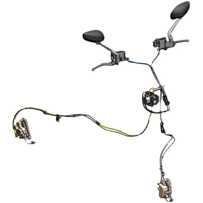 Motorcycle Handle Rocker Arm Left and Right Switch Clutch Rearview Mirror Oil Pump Brake System Brake Pad for Zontes Zt310-m