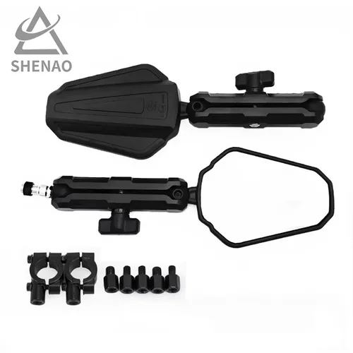 Espejo retrovisor Universal de alta calidad para motocicleta, ángulo de visión plegable y ajustable, Reflector de espejo lateral para motocicleta