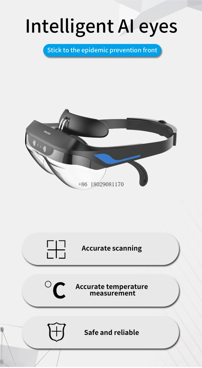 

Smart AR Glasses Video Portable Personal Digital Movies Theatre Experience AR VR Smart Glasses support Android 1080p Hd 3d