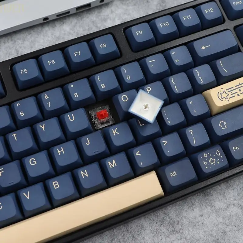

H9EB PBT Dye Subb Keycaps 137pcs Starry для Stylish для игровой механической кладовой