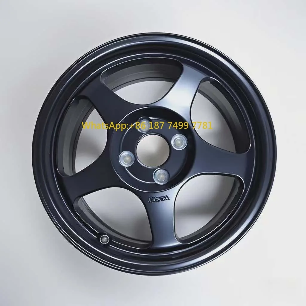 

14 15-дюймовых колес 4x100 JDM Spun из сплава, стильные компактные диски для пассажирских автомобилей на заказ