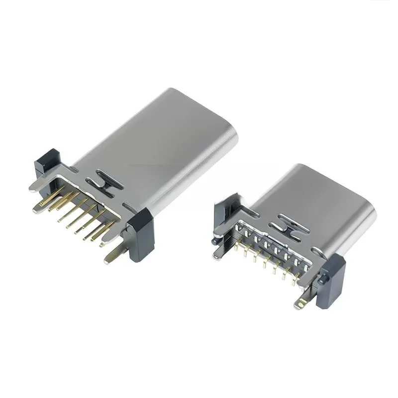 10/50 piezas de conector hembra vertical tipo C16P, interfaz de carga USB de 8.8/9.3/10.0/13.7/17.5H