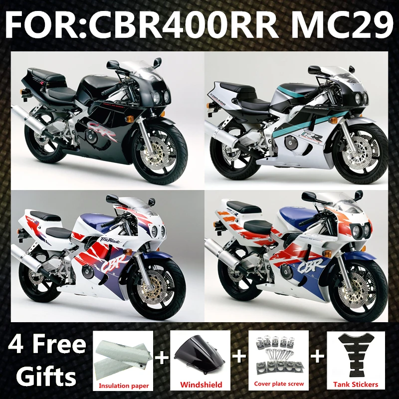 Motorcycle Fairing kit Fit For CBR400RR NC29 CBR400 CBR 400 RR MC29 1991 1992 1993 1994 1990 - 1999 Bodywork fairings Kit