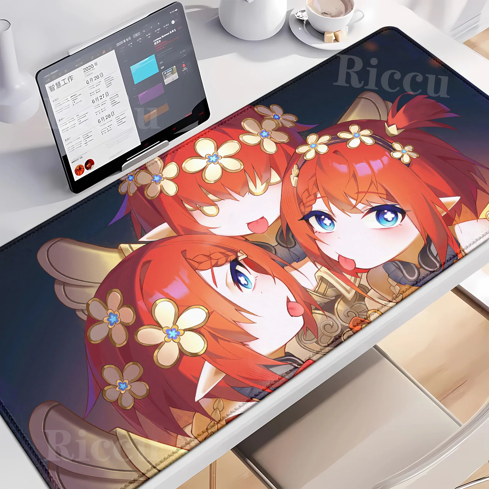 

HD print Honkai Star Rail Tribbie Computer Mouse Pad Office Accessories Pc Cabinet Keyboard Gaming Desk Mats Xxl Large Mause Pad