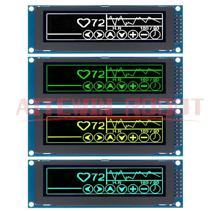 

Real OLED Display 3.12" 256*64 25664 Dots Graphic LCD Module Display Screen LCM Screen SSD1322 Controller Support SPI