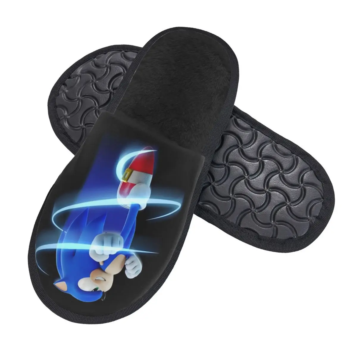 Custom Soniced Soft Memory Foam House Slippers Women Hedgehog Game Cozy Warm Anti-skid Sole Slipper