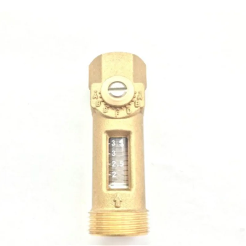 

3/4"Male* 1/2" Female Mechanical Flow Meter Reading 1-3.5L/min USC-MS21TB Spring flowmeter Brass Flow reader Balancing Valve