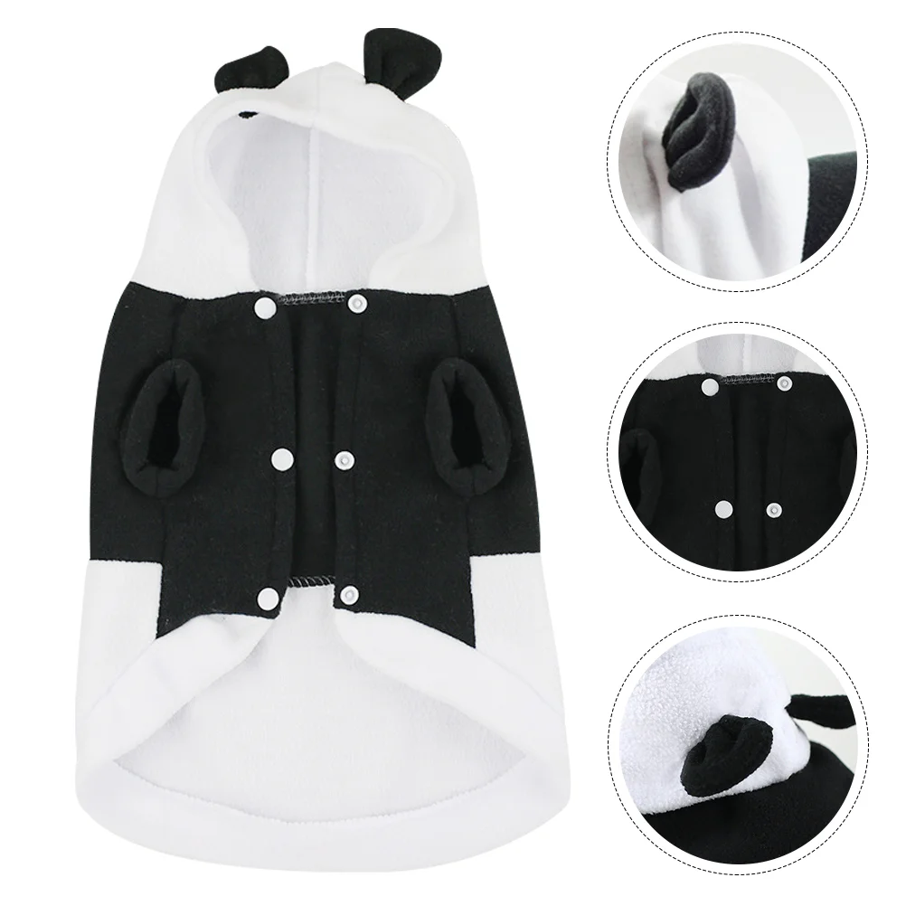 

Small Dog Christmas Outfits Panda Pet Clothes Autumn Winter Kitten Costume White