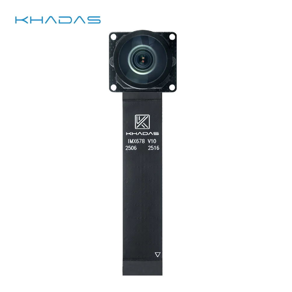 

Khadas IMX678 Camera,Ultra-Wide Lens, 178.6° FOV, 4K Ultra HD, 8MP, 1/1.8" Large Sensor, Wide Aperture (F1.6) for VIM4/Edge2