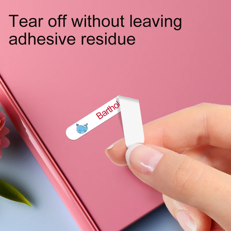 Colorful Customized Name Stickers for School Essentials, ravel Cups & Office Equipment-Removable Personalized Waterproof Labels