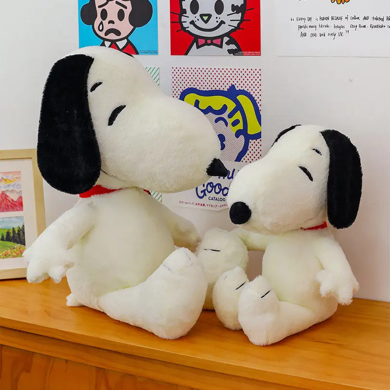 High-end cute Snoopy plush toy doll stuffed toy pillow for sleeping, bed, girls' birthday gift