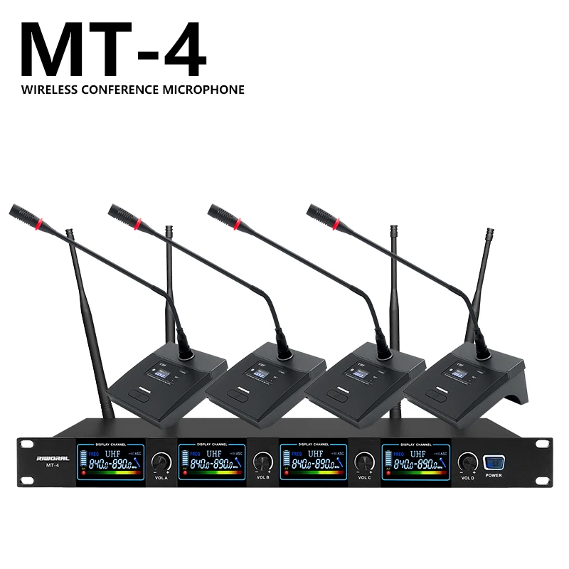 DX4 professional 4-channel wireless dynamic microphone system for studio recordings and conferences