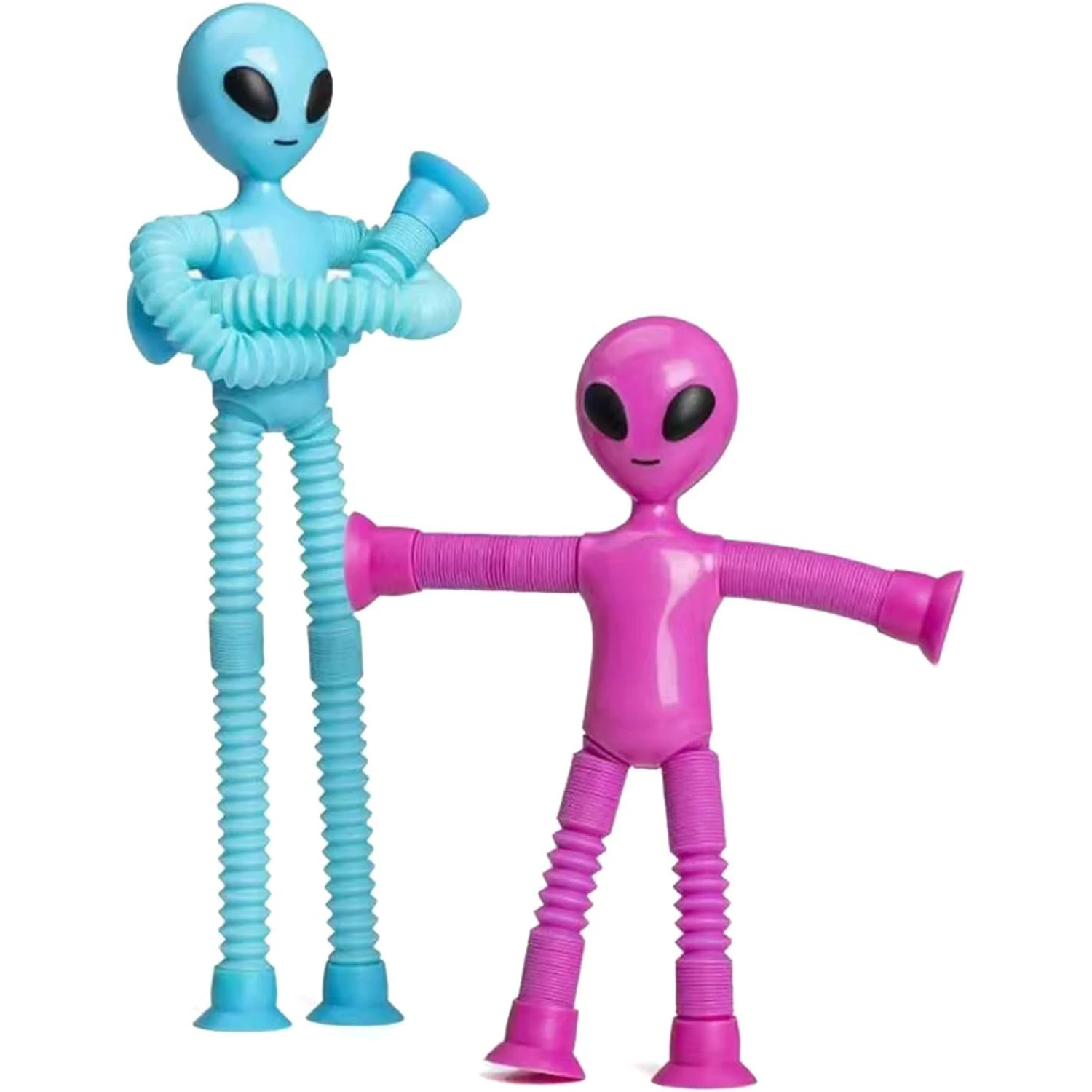 Cartoon  extraterrestrial versatile telescopic tube toy fun new and unique puzzle decompression stretching tube