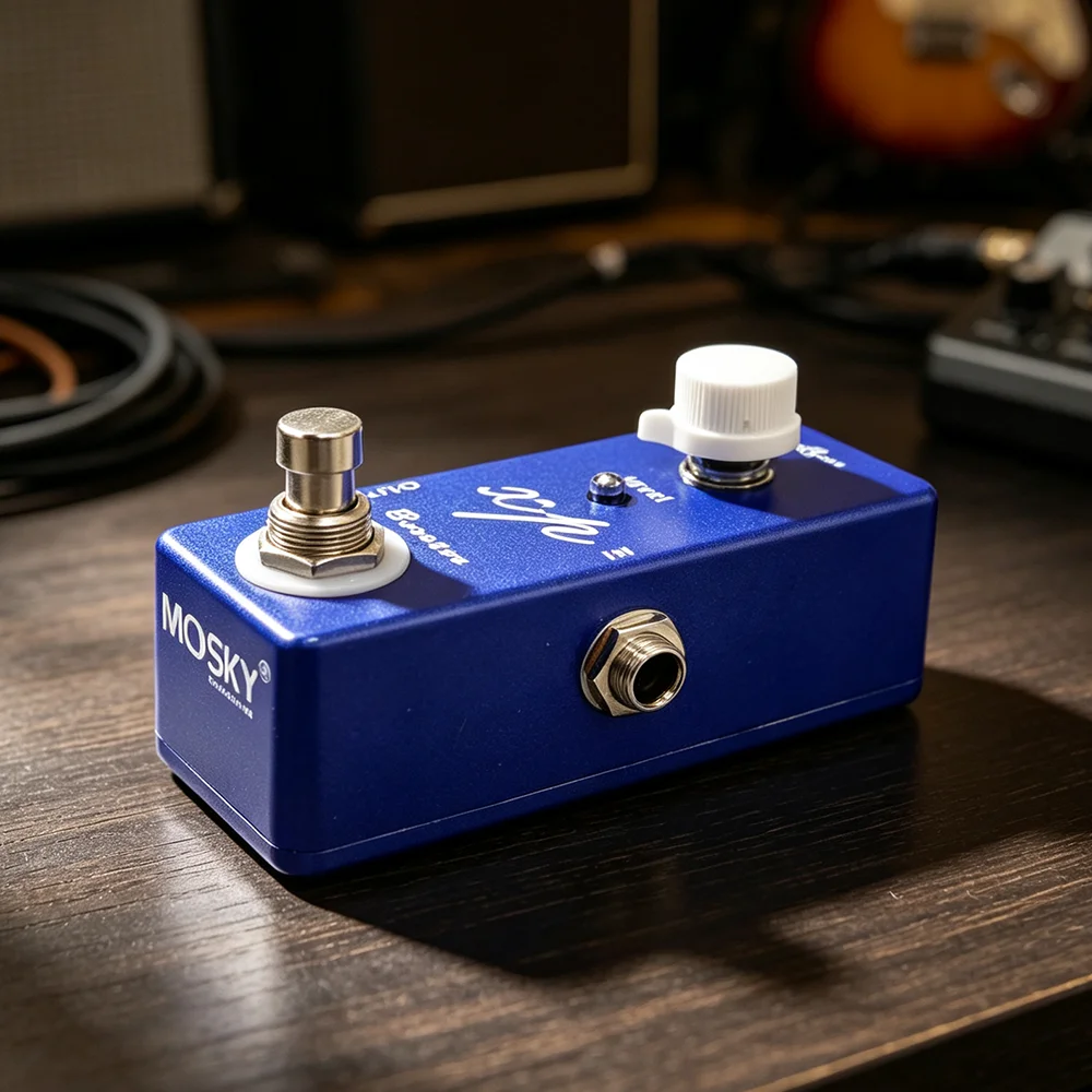 MOSKY XP Booster Clean Boost Guitar Effect Pedal Uncolored Transparent Warm & natural, low‑impedance output True Bypass DC9V